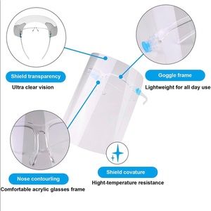 2 shield masks for $10 Protective Face Shield- size - Adult Clear
